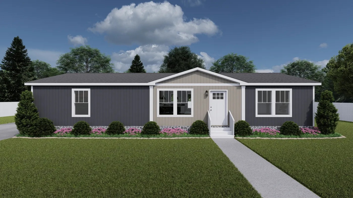 The LIMELIGHT Exterior. This Manufactured Mobile Home features 3 bedrooms and 2 baths.