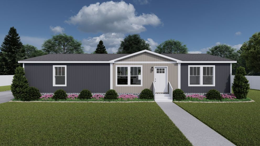 The LIMELIGHT Exterior. This Manufactured Mobile Home features 3 bedrooms and 2 baths.
