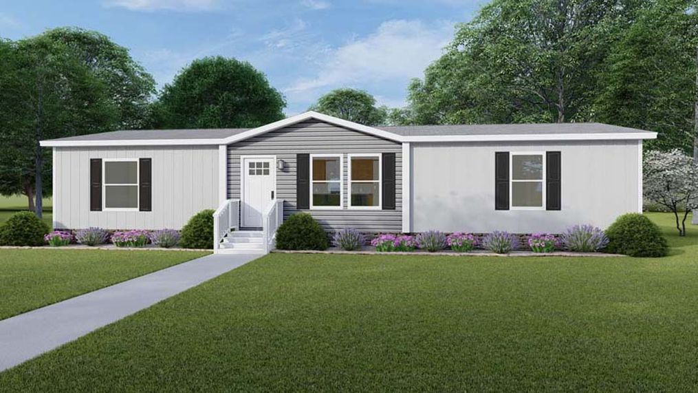 The RIO Exterior. This Manufactured Mobile Home features 3 bedrooms and 2 baths.