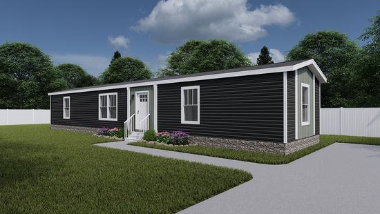 The 1004 "RYTHM NATION" 6616 Exterior. This Manufactured Mobile Home features 3 bedrooms and 2 baths.