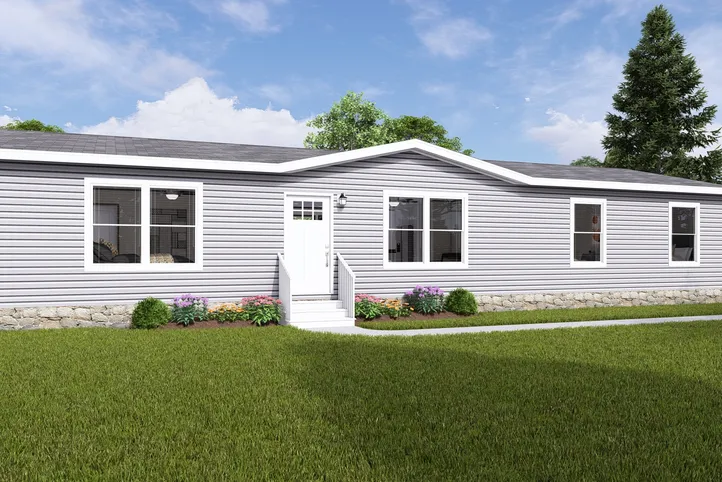 The THE RESERVE 60 Exterior. This Manufactured Mobile Home features 3 bedrooms and 2 baths.