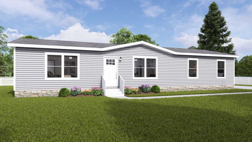 The THE RESERVE 60 Exterior. This Manufactured Mobile Home features 3 bedrooms and 2 baths.