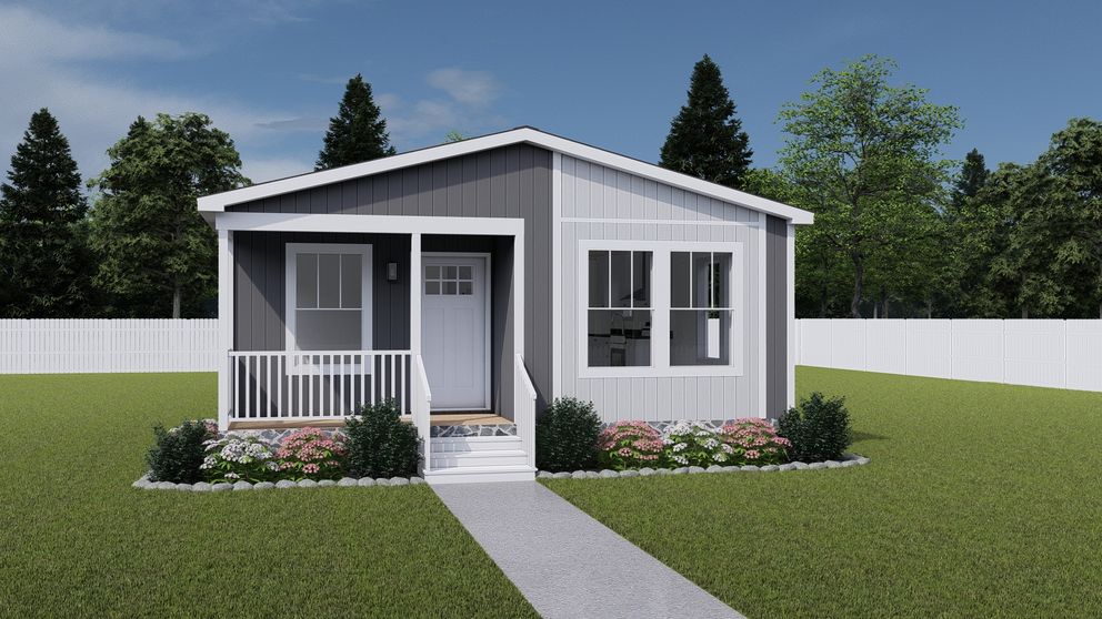 The WHOLE LOTTA LOVE Exterior. This Manufactured Mobile Home features 3 bedrooms and 2 baths.