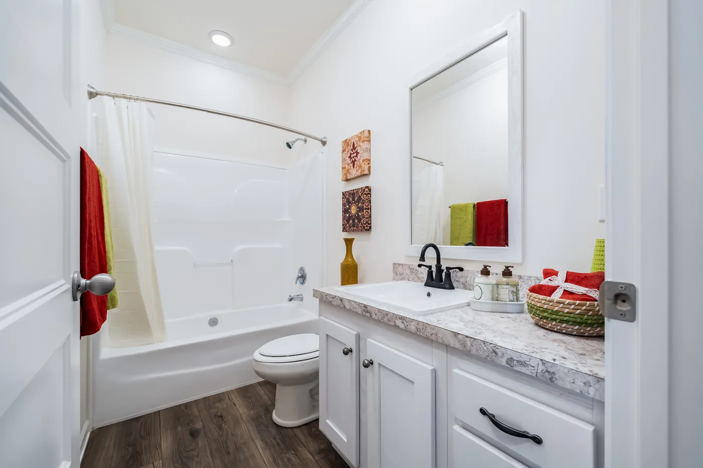 The 3447 CAROLINA Exterior. This Modular Home features 3 bedrooms and 2 baths.