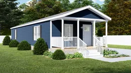 The 5400 "WILDWOOD" 58'4X16 Exterior. This Manufactured Mobile Home features 2 bedrooms and 2 baths.