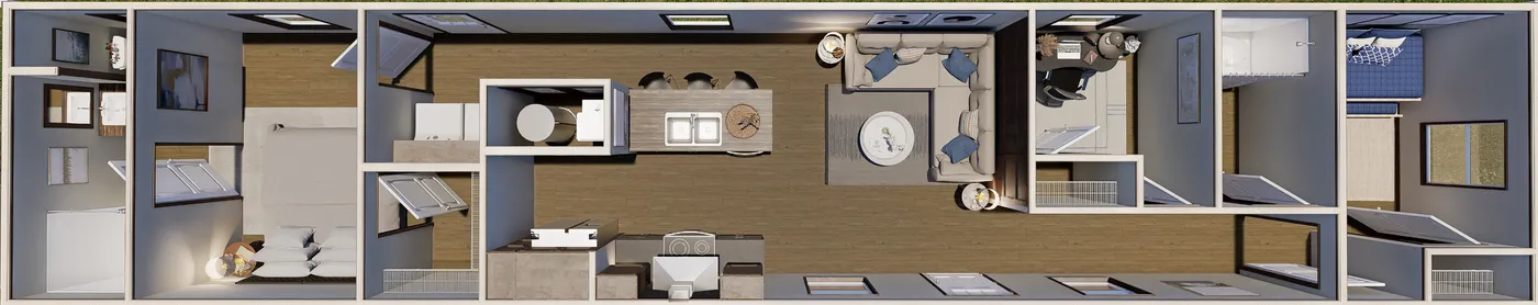 The DIAS Exterior. This Manufactured Mobile Home features 3 bedrooms and 2 baths.