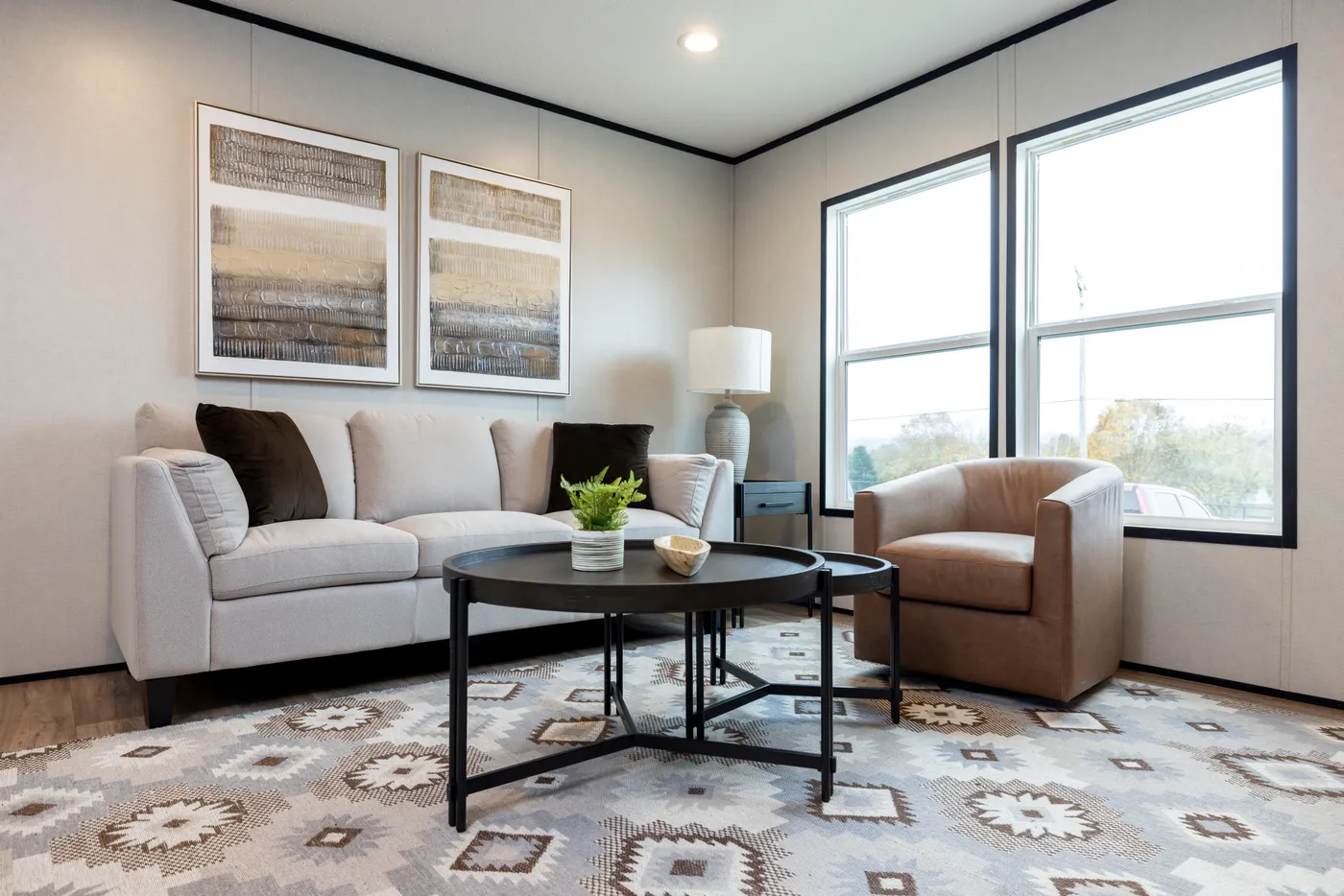 The PLATINUM ANNIVERSARY Exterior. This Manufactured Mobile Home features 3 bedrooms and 2 baths.