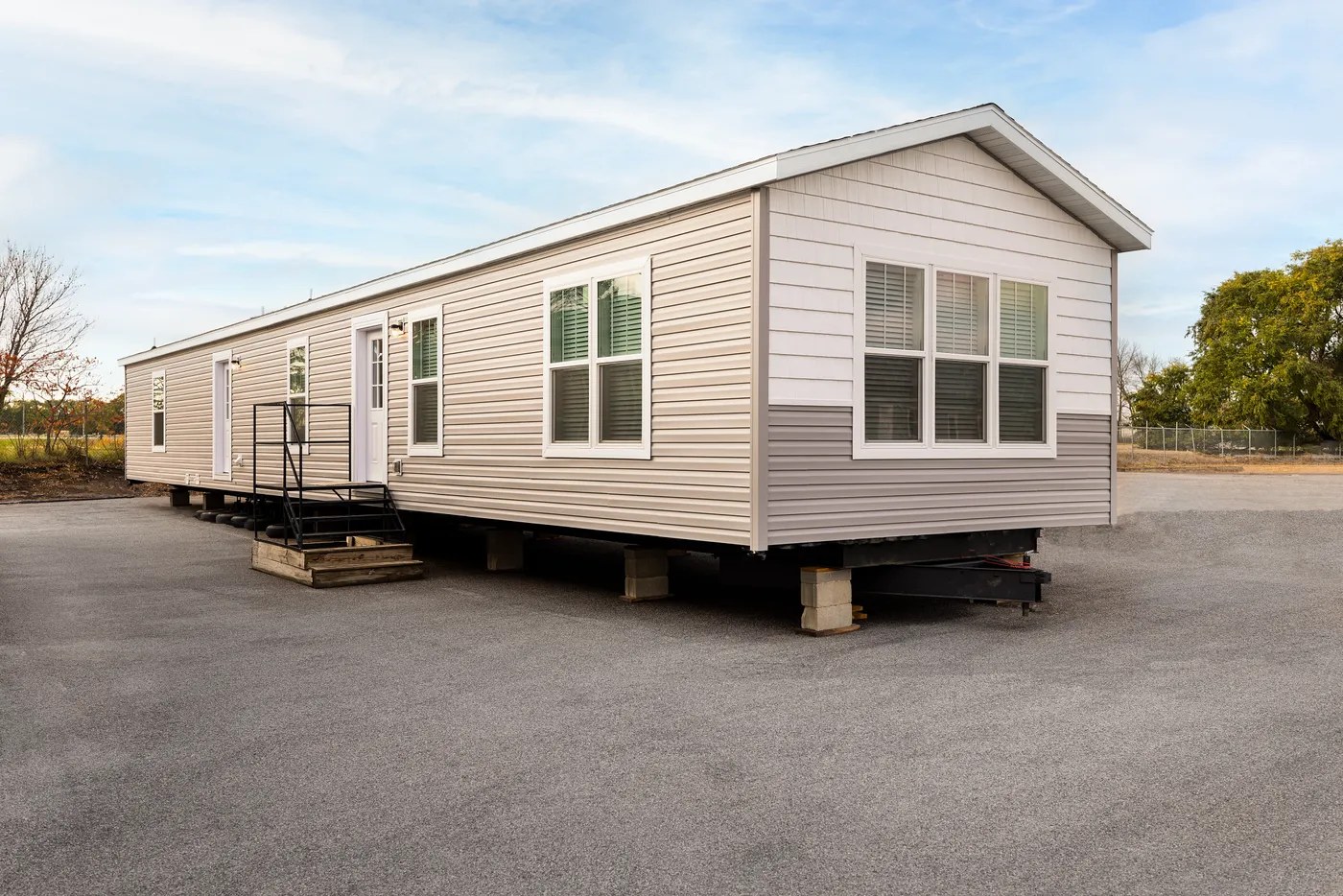 The RAMSEY 217-1 Exterior. This Manufactured Mobile Home features 3 bedrooms and 2 baths.