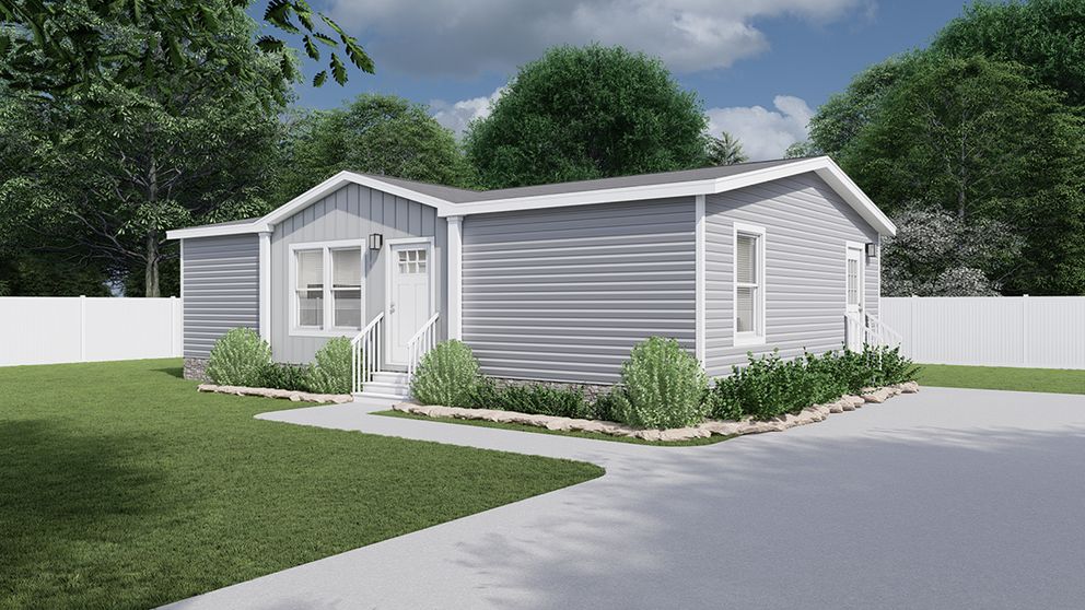 The SWEET DREAMS Exterior. This Manufactured Mobile Home features 3 bedrooms and 2 baths.