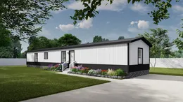 The SUNRISE 16X76 Exterior. This Manufactured Home features 3 bedrooms and 2 baths.