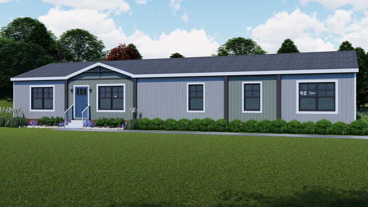 The FARM 3 FLEX Exterior. This Manufactured Mobile Home features 3 bedrooms and 2 baths.