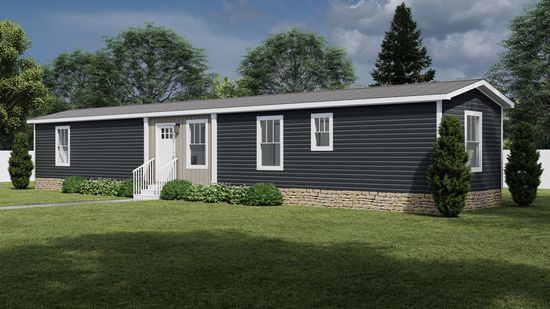 The 1010 "GOOD VIBRATIONS" 6614 Exterior. This Manufactured Mobile Home features 3 bedrooms and 2 baths.