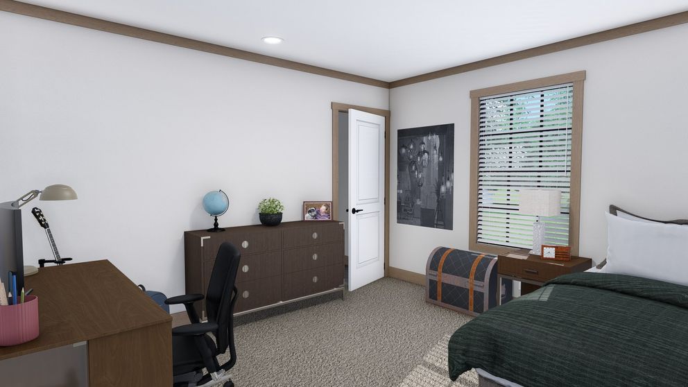 The THE TINSLEY Exterior. This Manufactured Mobile Home features 4 bedrooms and 2 baths.