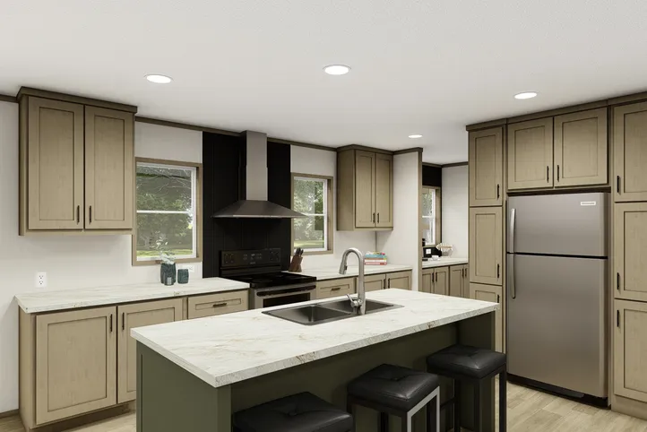 The SUMMIT Exterior. This Manufactured Mobile Home features 4 bedrooms and 3 baths.