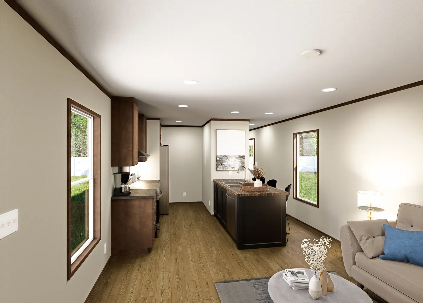 The DIAS Exterior. This Manufactured Mobile Home features 3 bedrooms and 2 baths.