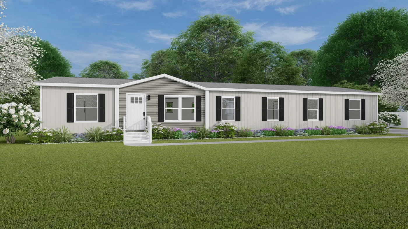 The SUMMIT Exterior. This Manufactured Mobile Home features 4 bedrooms and 3 baths.