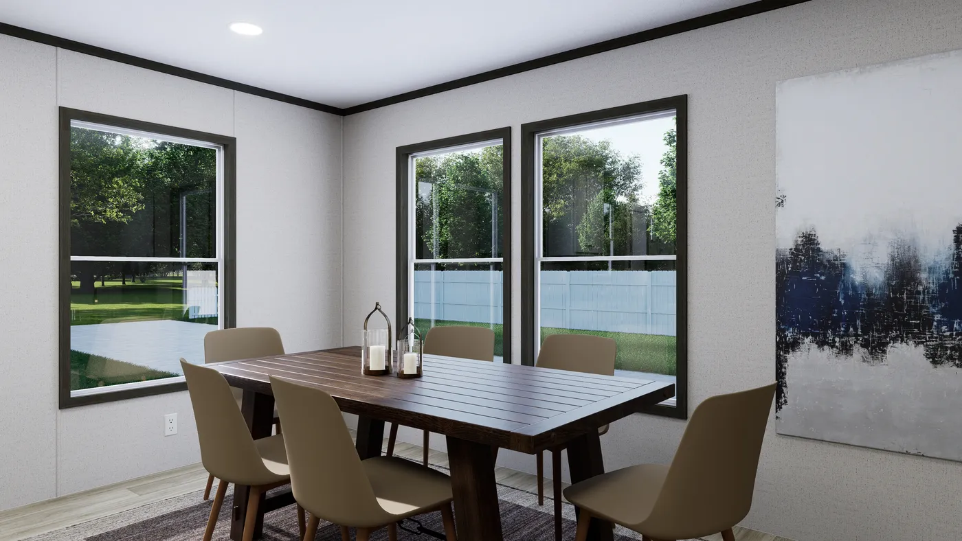 The THE FLOURISH Exterior. This Manufactured Mobile Home features 3 bedrooms and 2 baths.