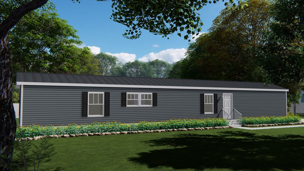 The 5404 "FONTANA" 7616 Exterior. This Manufactured Mobile Home features 3 bedrooms and 2 baths.