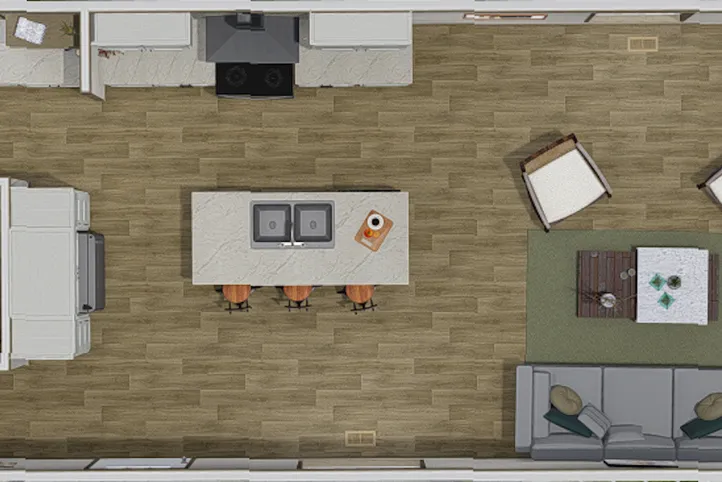 The SYDNEY Exterior. This Manufactured Mobile Home features 3 bedrooms and 2 baths.