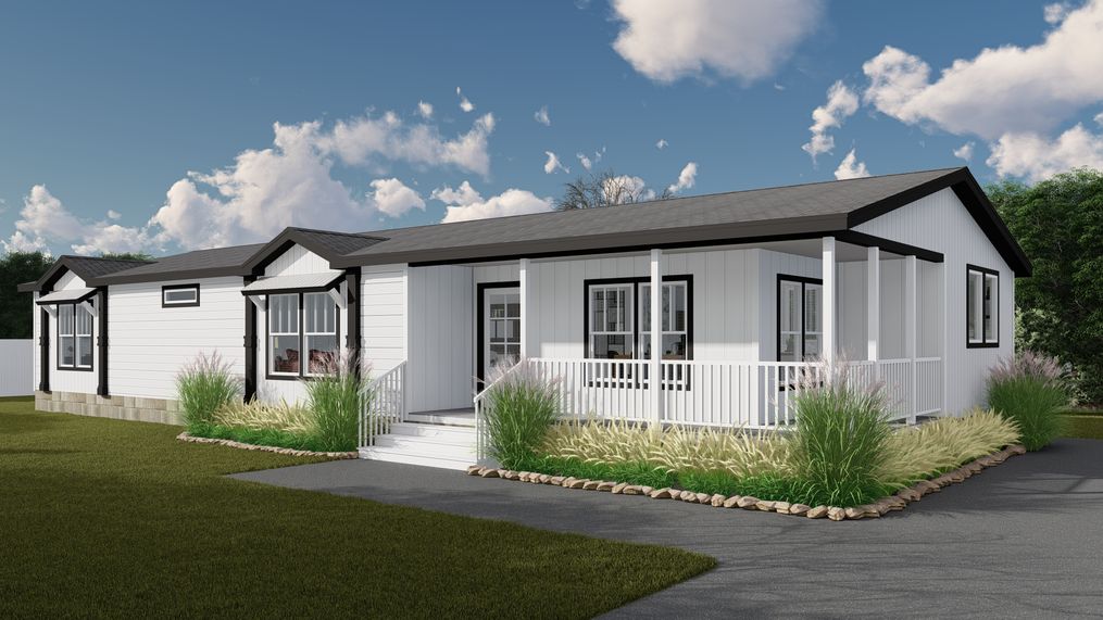 The THE SEDONA Exterior. This Manufactured Mobile Home features 3 bedrooms and 2 baths.