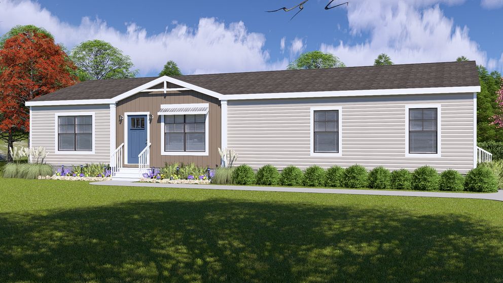 The FARM 3 FLEX Exterior. This Manufactured Mobile Home features 3 bedrooms and 2 baths.