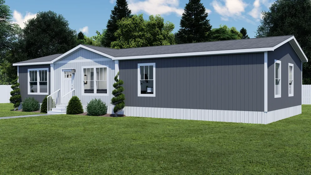 The MY GIRL Exterior. This Manufactured Mobile Home features 3 bedrooms and 2 baths.