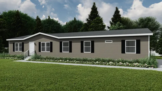 The THE BAYSIDE Exterior. This Manufactured Mobile Home features 4 bedrooms and 2 baths.