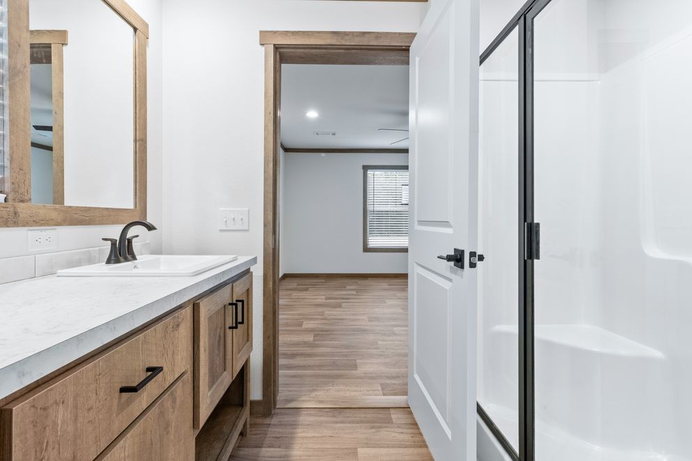 The EMILIE ELITE Exterior. This Manufactured Mobile Home features 3 bedrooms and 2 baths.