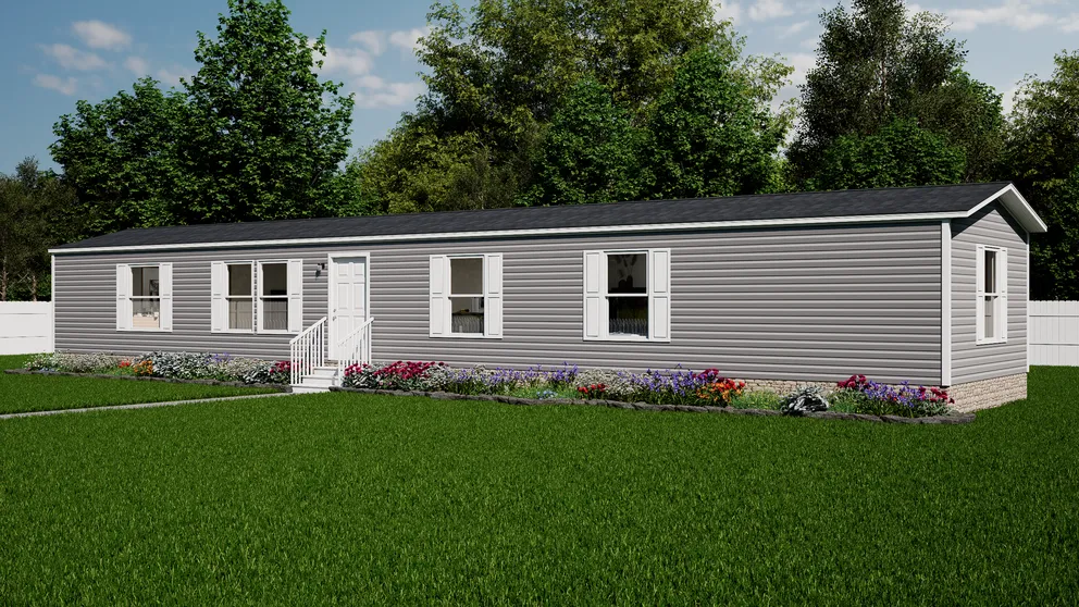 The LUMEN Exterior. This Manufactured Mobile Home features 3 bedrooms and 2 baths.