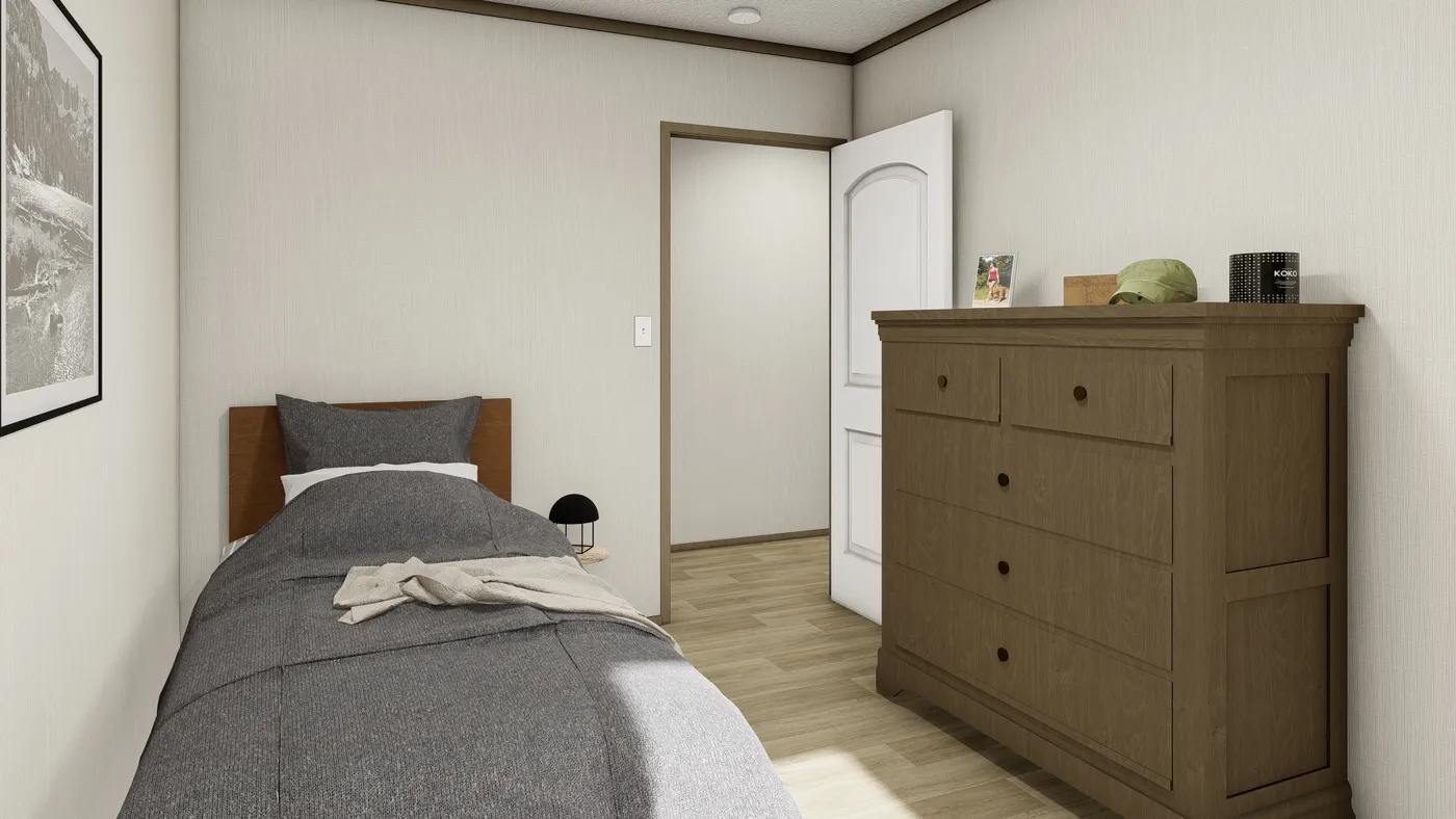 The VOYAGE Exterior. This Manufactured Mobile Home features 3 bedrooms and 2 baths.