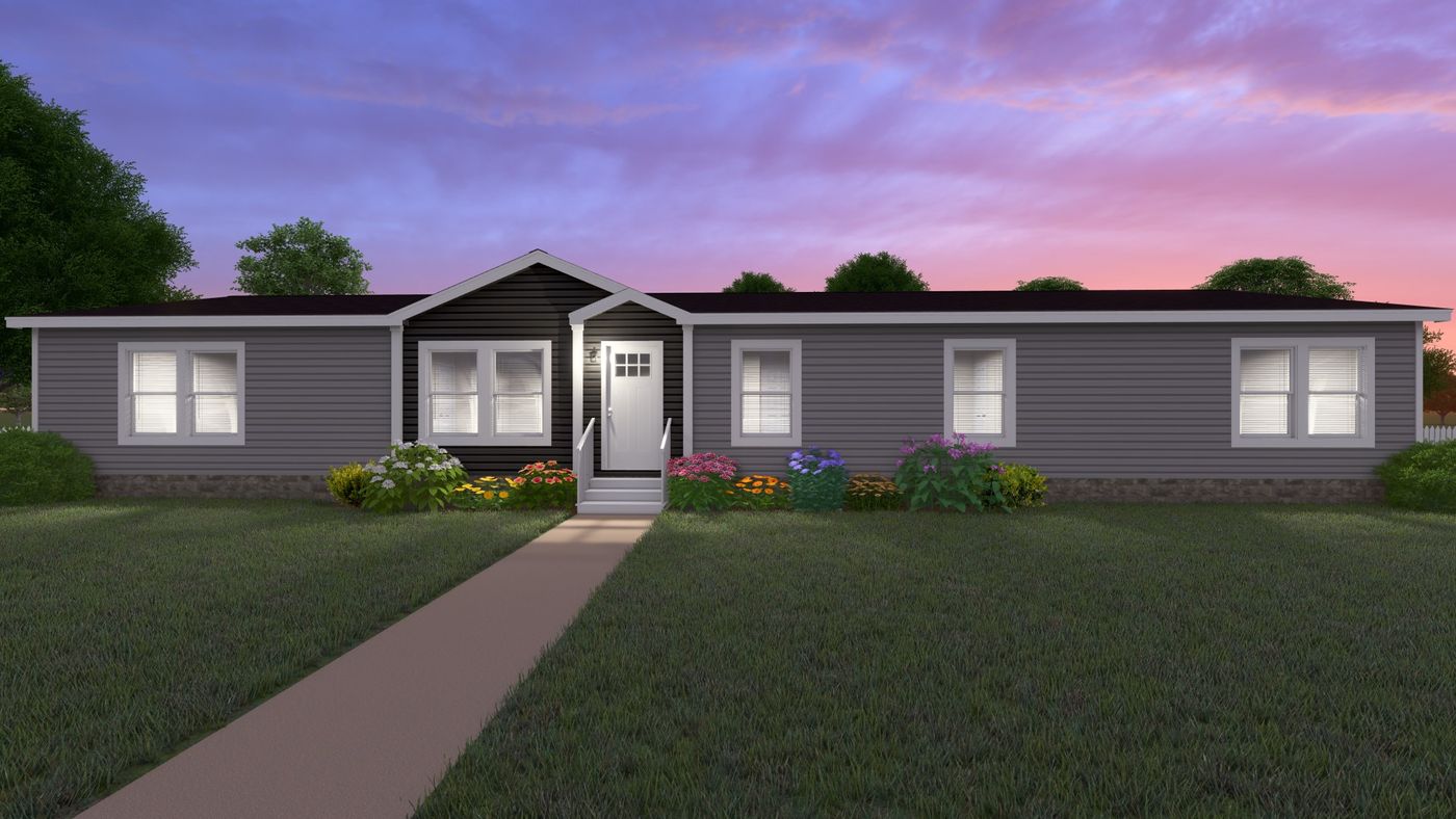 The HERCULES Exterior. This Manufactured Mobile Home features 4 bedrooms and 2 baths.