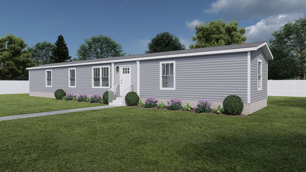 The SOLSBURY HILL 7616 TEMPO Exterior. This Manufactured Mobile Home features 3 bedrooms and 2 baths.