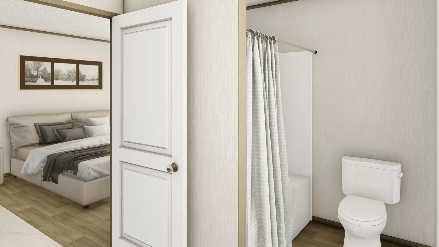 The TIDE 7216-1668 Exterior. This Manufactured Mobile Home features 2 bedrooms and 2 baths.