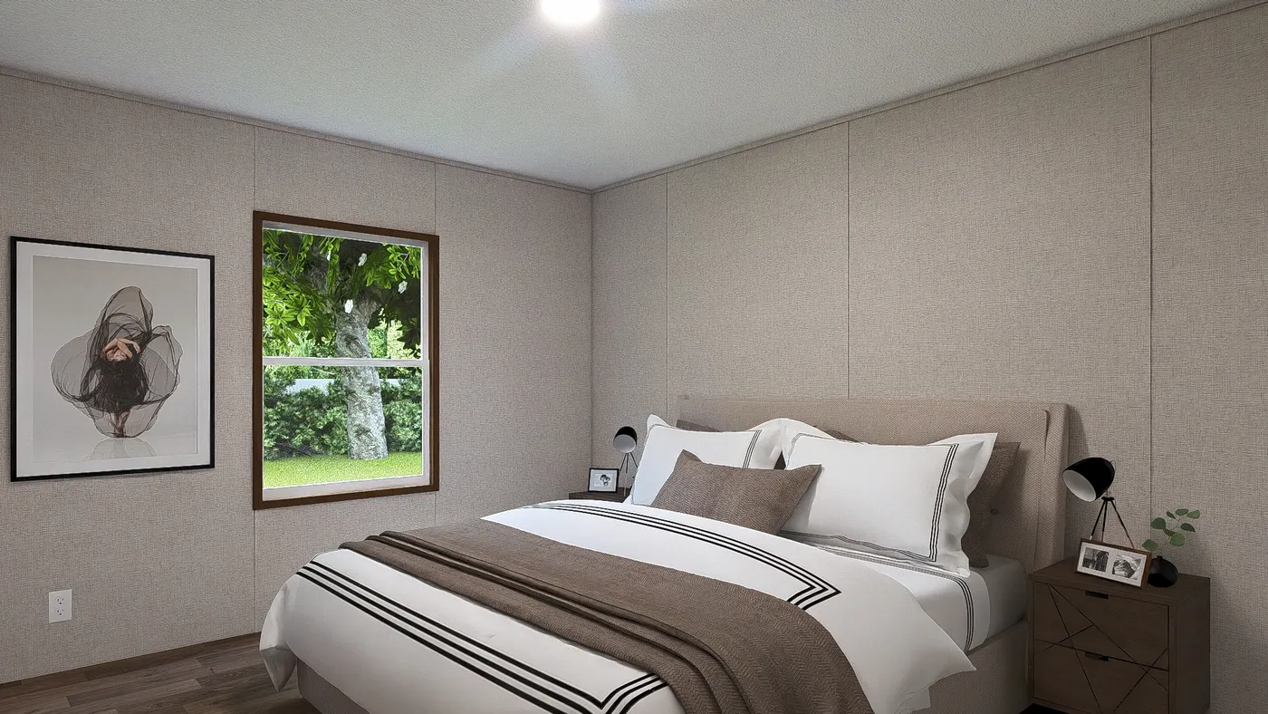 The SYCAMORE Exterior. This Manufactured Mobile Home features 4 bedrooms and 2 baths.