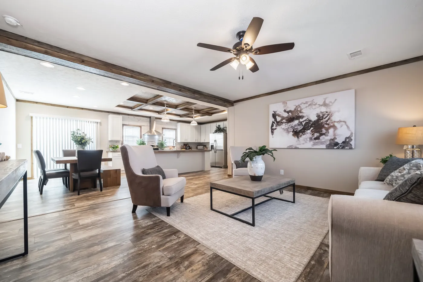 The THE TYRA Exterior. This Manufactured Mobile Home features 4 bedrooms and 2 baths.