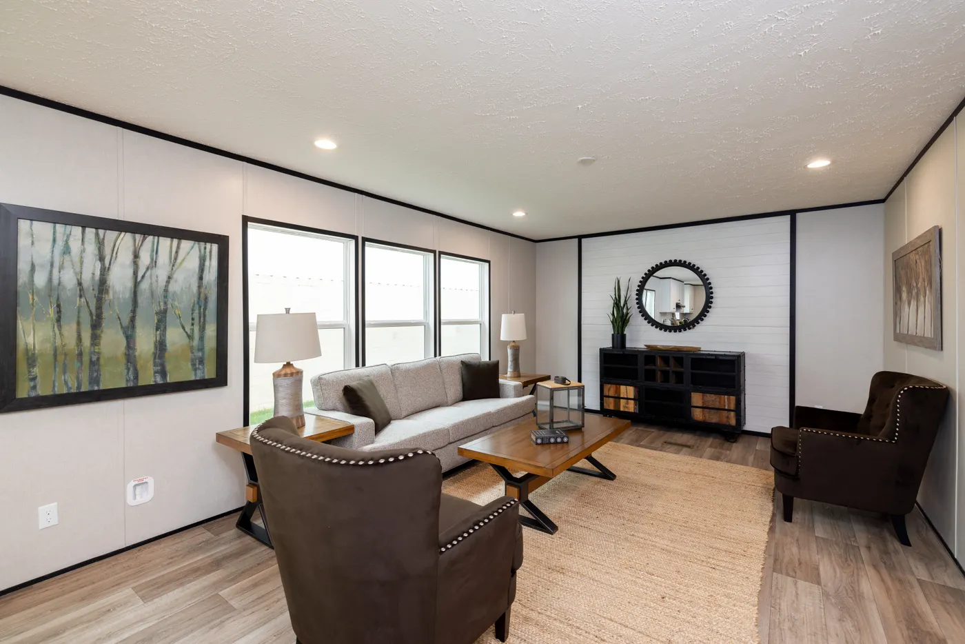 The PLATINUM ANNIVERSARY Exterior. This Manufactured Mobile Home features 3 bedrooms and 2 baths.