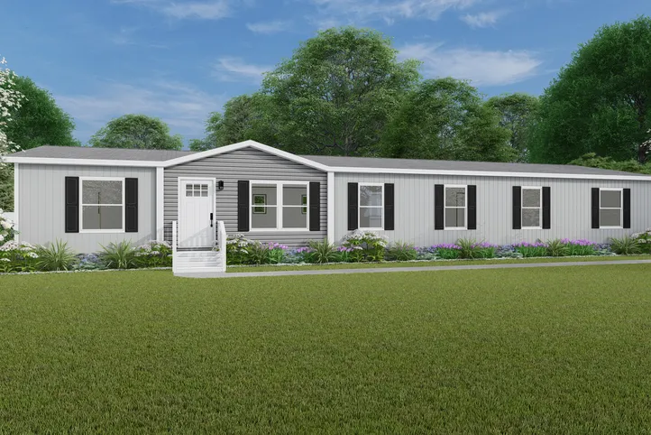 The SUMMIT Exterior. This Manufactured Mobile Home features 4 bedrooms and 3 baths.