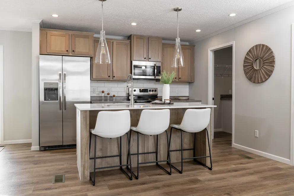 The THE JEFFERSON Exterior. This Manufactured Mobile Home features 3 bedrooms and 2 baths.