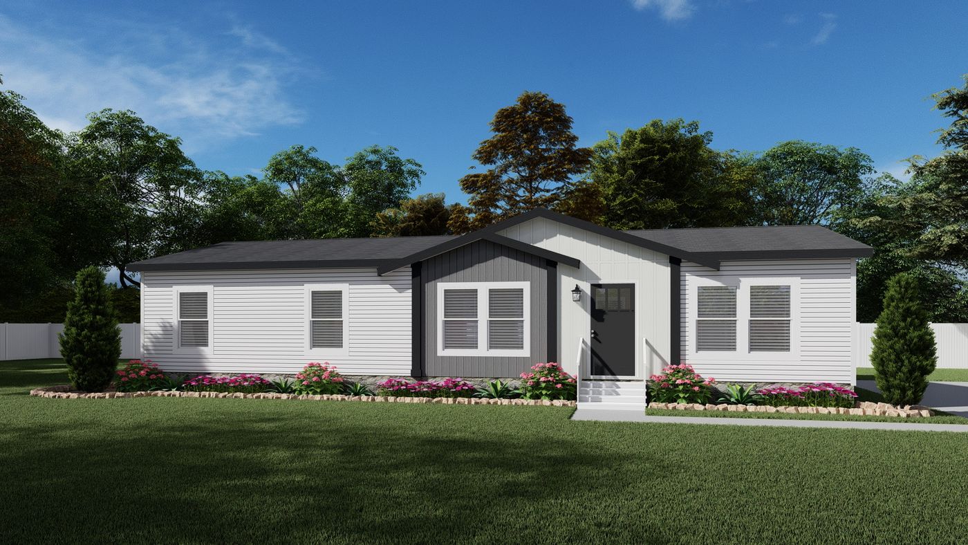The ANATOLIA Exterior. This Manufactured Mobile Home features 3 bedrooms and 2 baths.