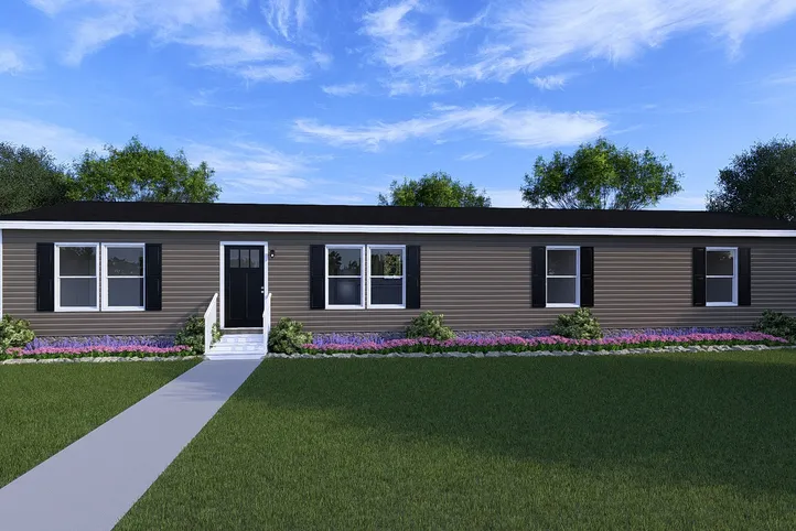 The OCCASION Exterior. This Manufactured Mobile Home features 4 bedrooms and 2 baths.