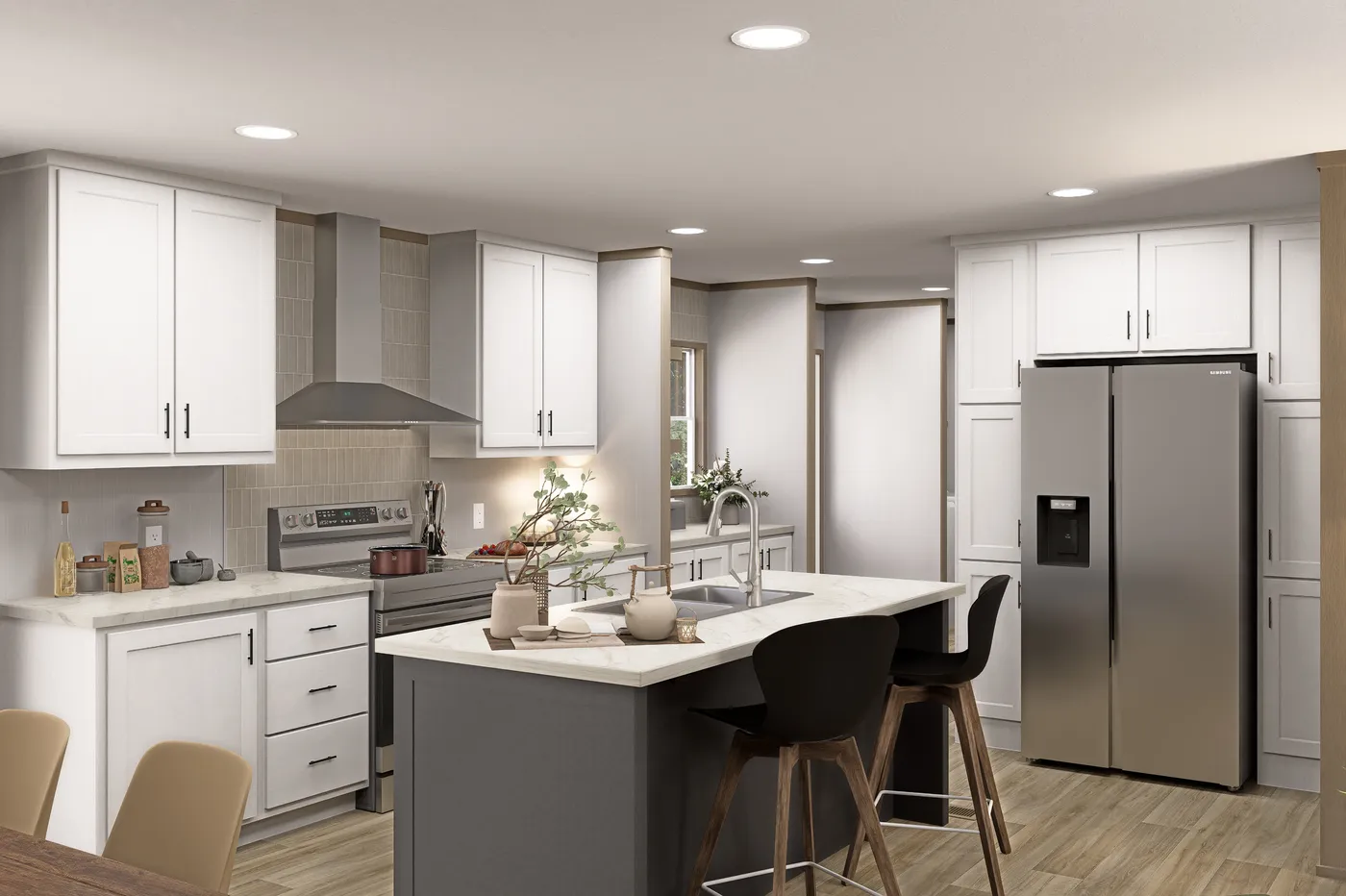 Tranquility Package. The SNOWCAP Exterior. This Manufactured Mobile Home features 4 bedrooms and 3 baths.