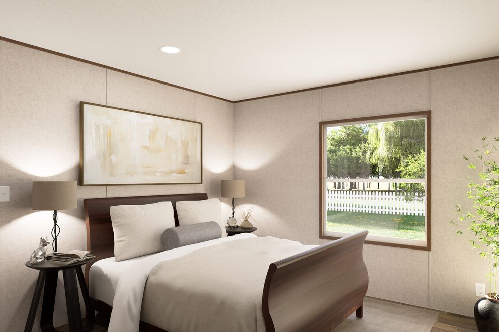 The CYPRESS Exterior. This Manufactured Mobile Home features 4 bedrooms and 2 baths.