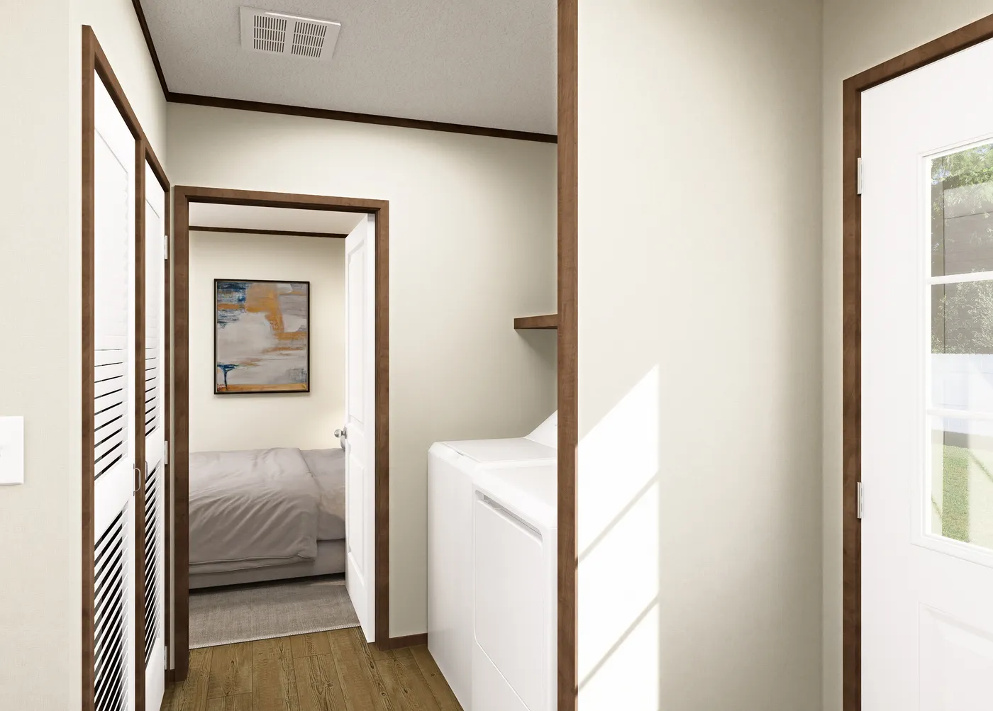 The HUDSON Exterior. This Manufactured Mobile Home features 3 bedrooms and 2 baths.
