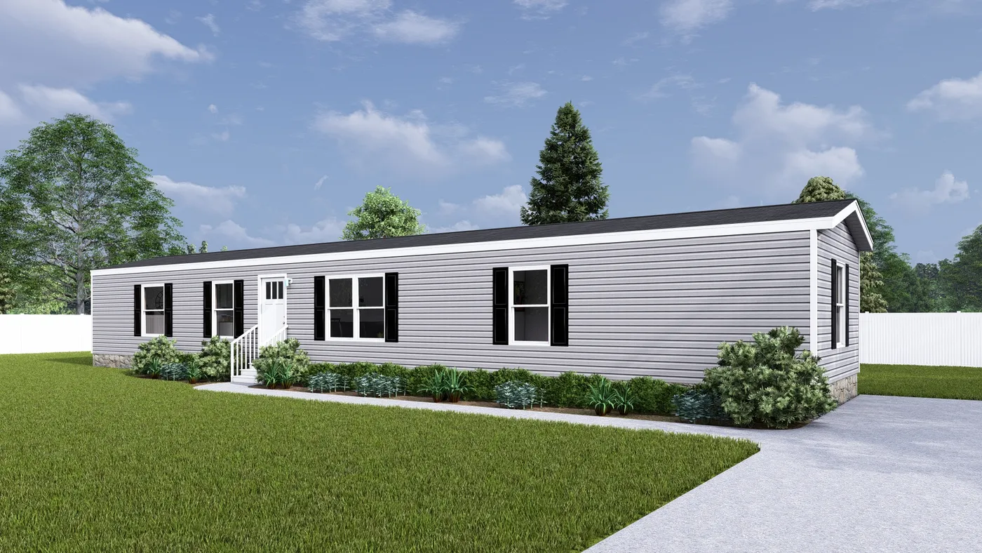 The LEGEND 16X72 COASTAL BREEZE I Exterior. This Manufactured Mobile Home features 3 bedrooms and 2 baths.