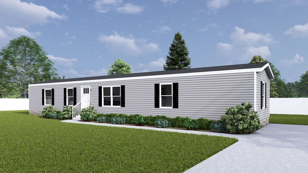 The LEGEND 16X72 COASTAL BREEZE I Exterior. This Manufactured Mobile Home features 3 bedrooms and 2 baths.