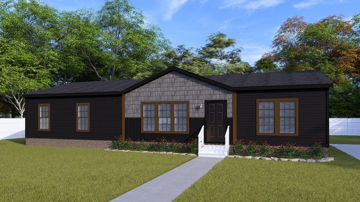 The THE LIL' EASY Exterior. This Manufactured Mobile Home features 3 bedrooms and 2 baths.