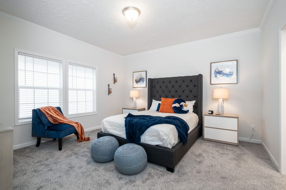 The 1447 CAROLINA Exterior. This Manufactured Mobile Home features 3 bedrooms and 2 baths.