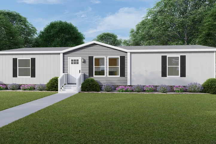 The RIO Exterior. This Manufactured Mobile Home features 3 bedrooms and 2 baths.