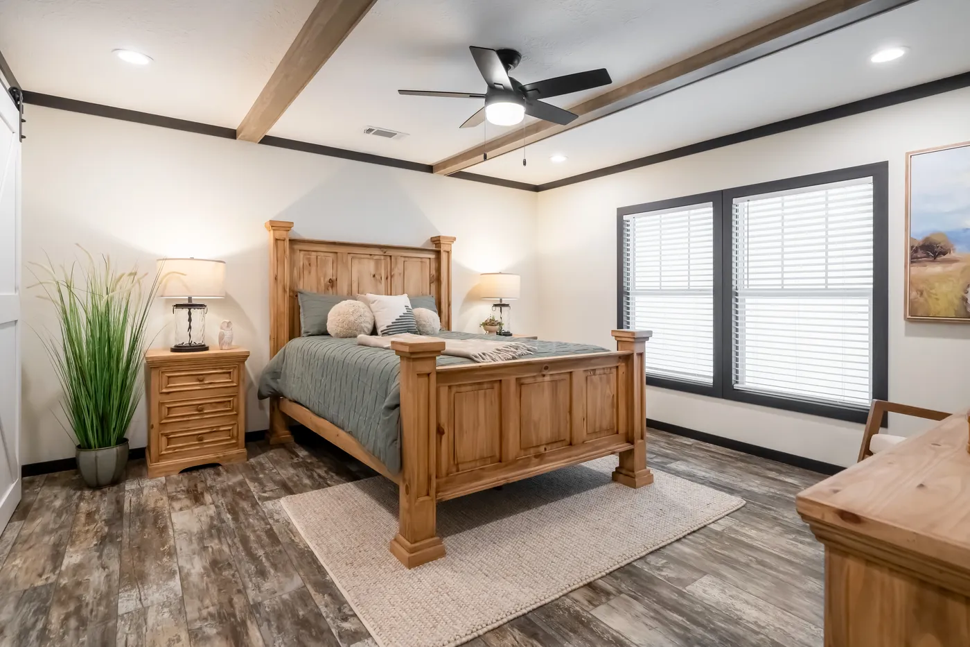 The BOUJEE LUX Exterior. This Manufactured Mobile Home features 4 bedrooms and 3 baths.