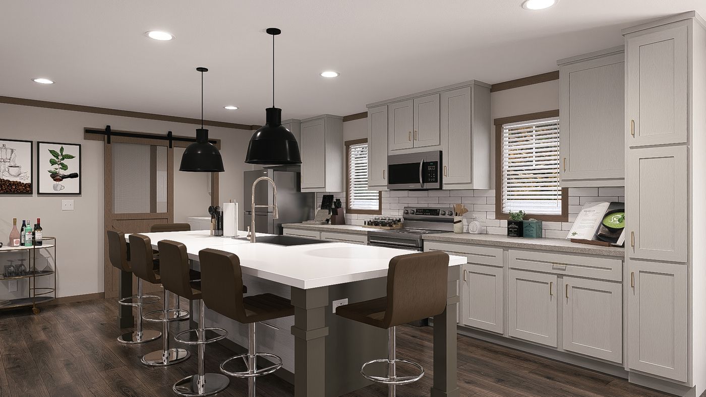 The ISABELLA ELITE Exterior. This Manufactured Mobile Home features 3 bedrooms and 2 baths.